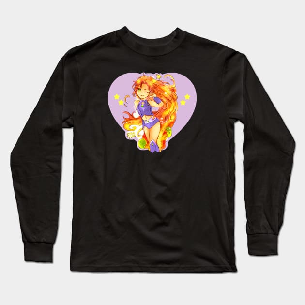 ✩ Starfire ✩ Long Sleeve T-Shirt by candypiggy